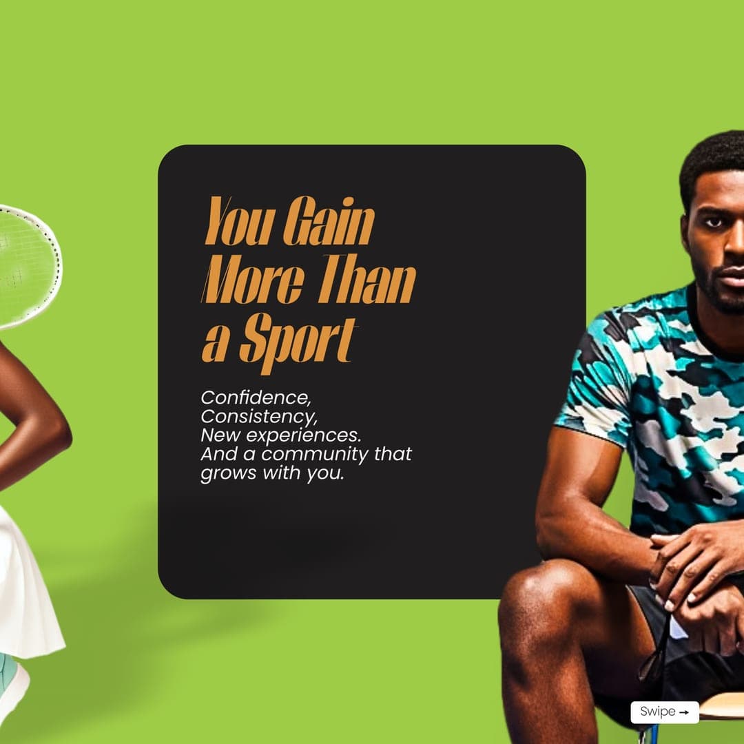 You gain more than a sport