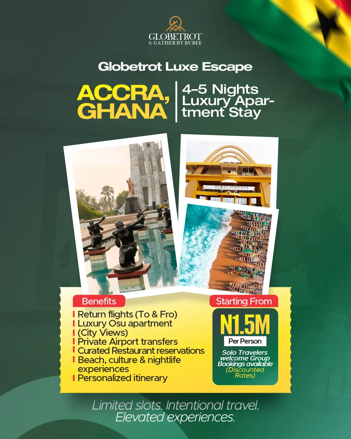 Accra Luxe Escape flyer